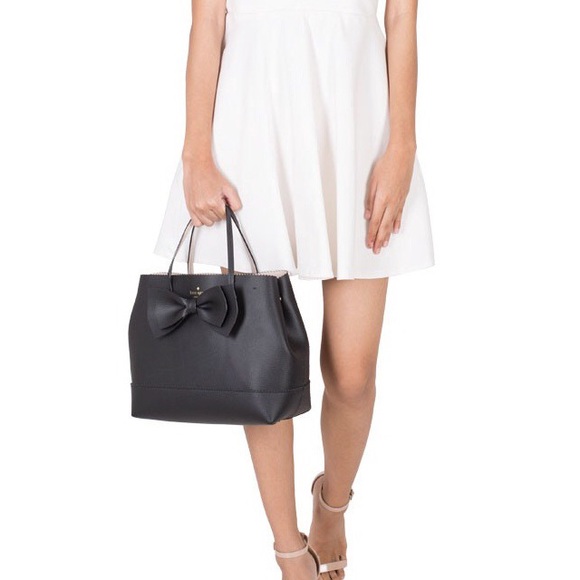 🆕 KATE SPADE 🎀 Bow Vanderbilt Giorgia Black Purse - Picture 8 of 8